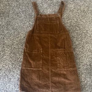 Brown overall dress size XS